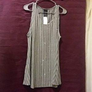 Rhinestone studded tank